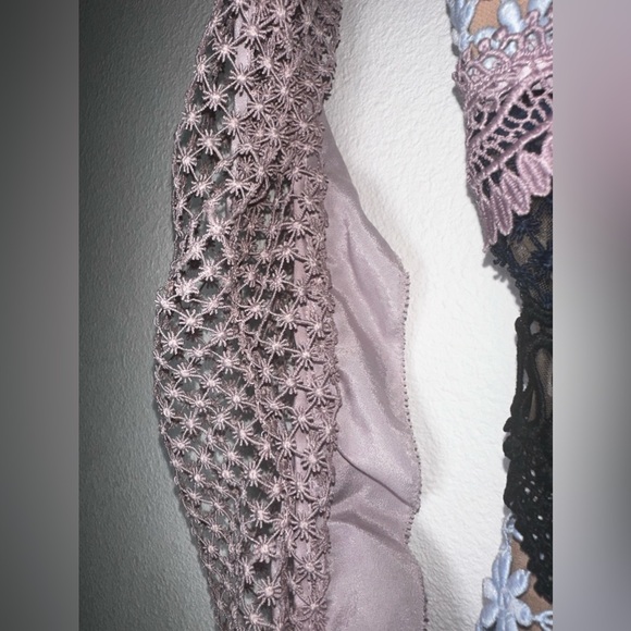 Self-Portrait Bellis Lace Trim Dress With Frilled Sleeves - Picture 10 of 16